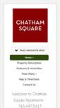 Mobile Screenshot of chathamsquareapts.com