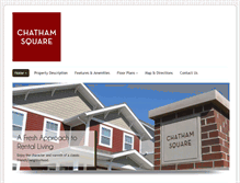 Tablet Screenshot of chathamsquareapts.com